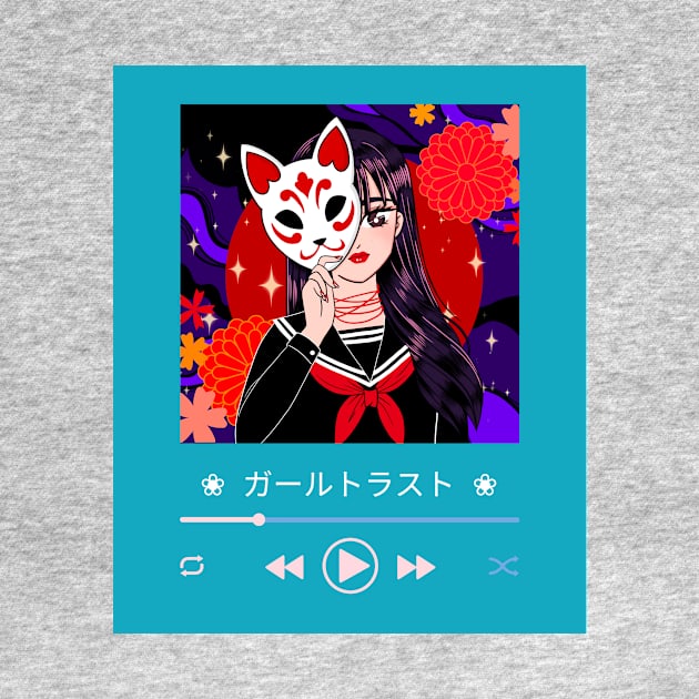 Vibrant Japanese Song Thumbnail by Ani-mazing Merch